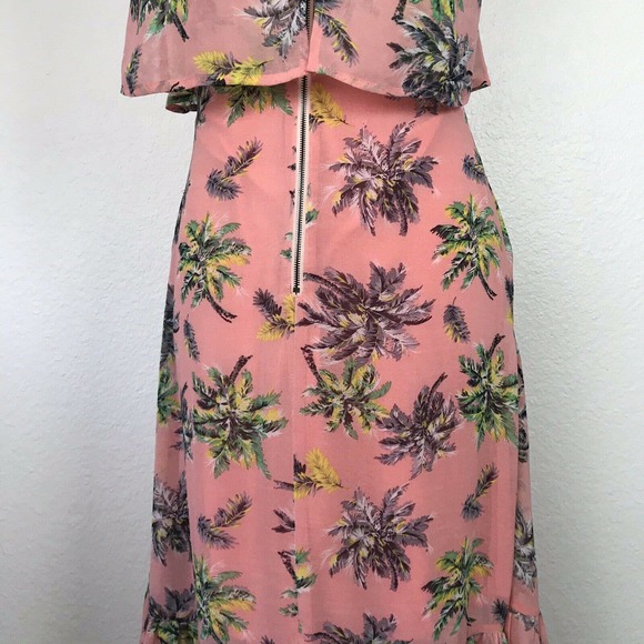 Line + Dot Ruffled Riza Palm Tree Midi Tank Dress - Picture 11 of 12